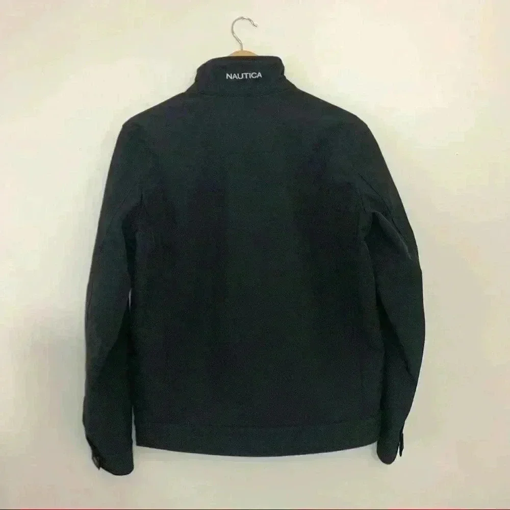 Nautica black rain resistant jacket